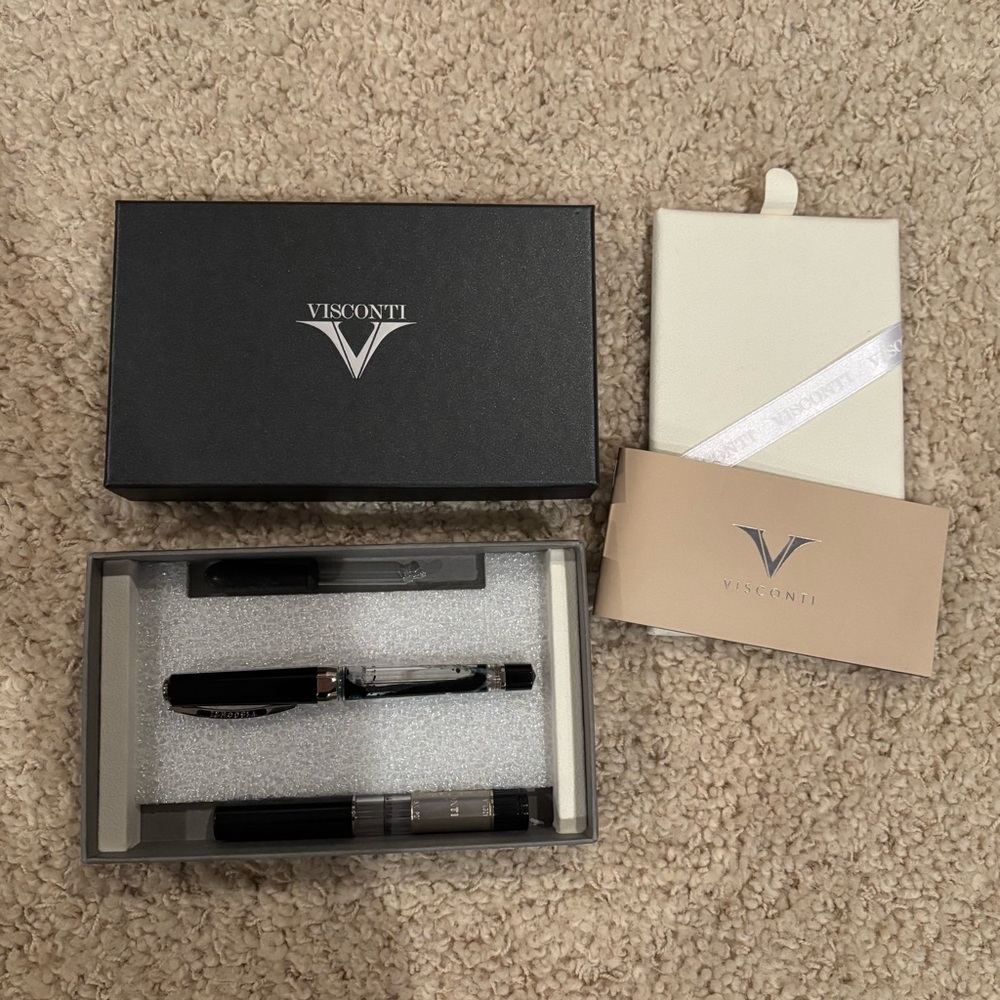 Visconti Opera Silver Dust Rare Limited Edition Demo FP Calligraphy Pen w/ Box